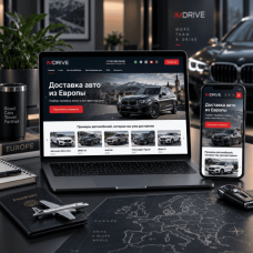 Разработка сайта IMDrive для доставки автомобилей из Европы