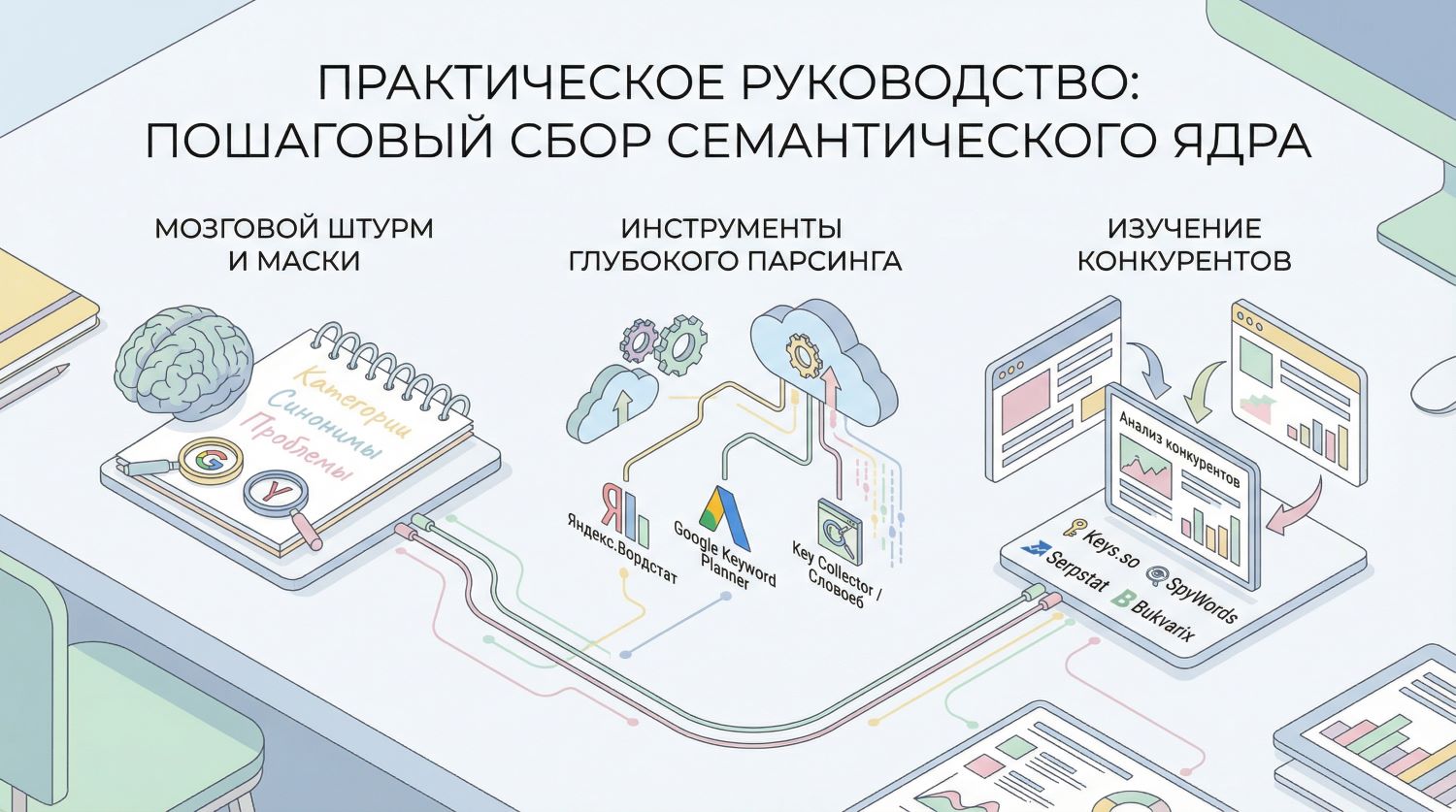 Практическое руководство: Пошаговый сбор семантического ядра